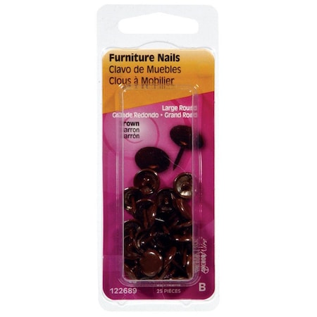 Homecare Products No.210 Brown Furniture Nail, 24PK HO3304629